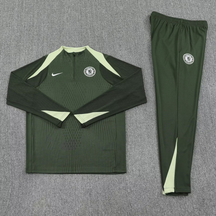 25-26 CHE Army green Half Pull Tracksuit (半拉链)