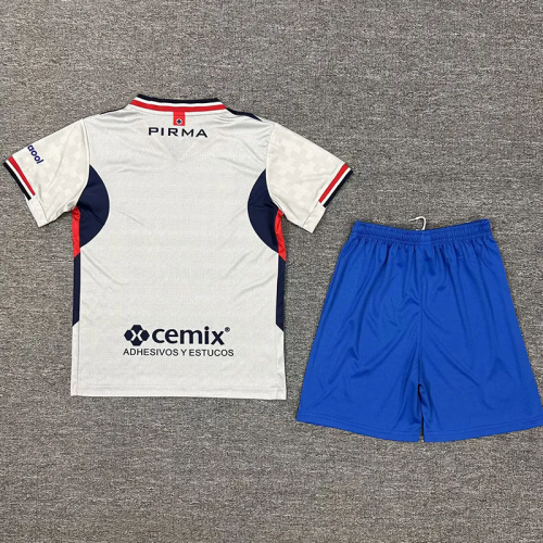 25-26 Cruz Azul Away Kids Soccer Jersey