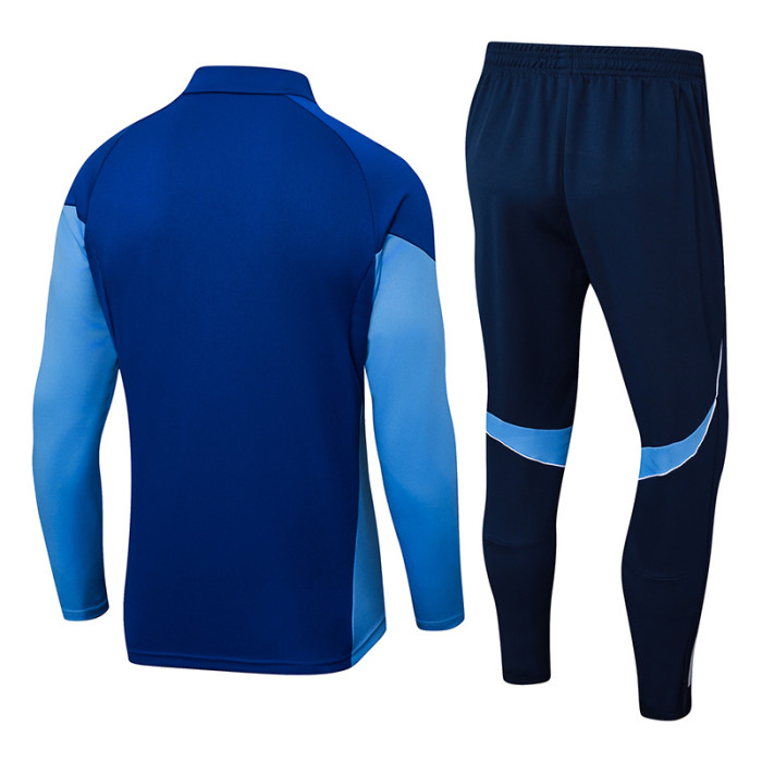 2025 AD Fancy blue Half Pull Tracksuit #06(半拉链)
