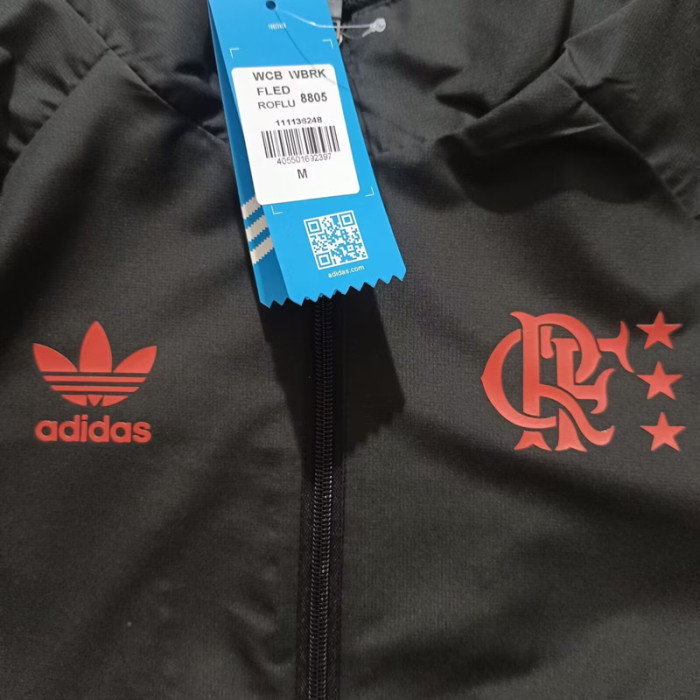 24-25 Flamengo Black Windbreaker
