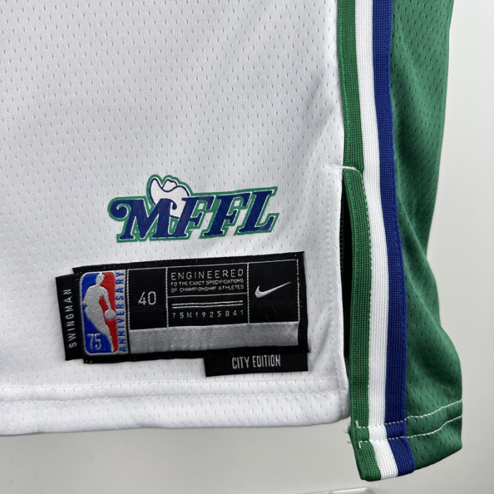 KNICKS IRVING #11 White 75th Anniversary City Edition Top Quality Hot Pressing NBA Jersey
