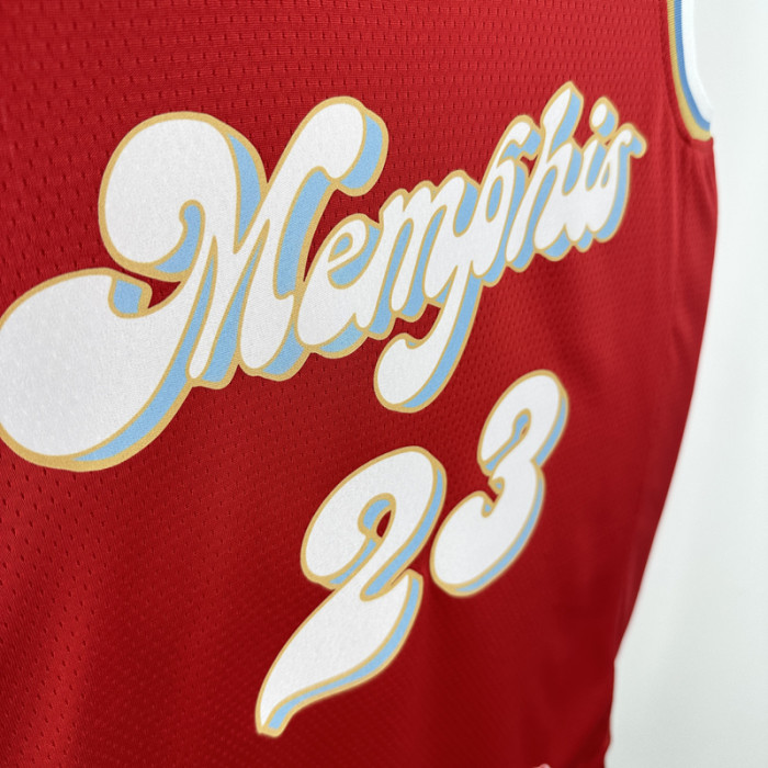 24-25 Grizzlies ROSE #23 Red City Edition Top Quality Hot Pressing NBA Jersey