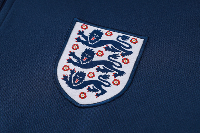 24-25 England Royal blue Half Pull Tracksuit (半拉链)