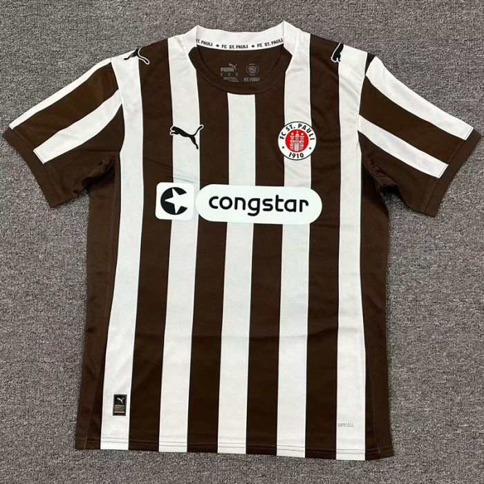 25-26 ST PAULI Home Fans Soccer Jersey