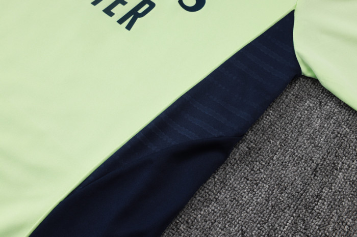 2025-26 RMA Light green Kids Half Pull Tracksuit#E2567(童装)(半拉链)