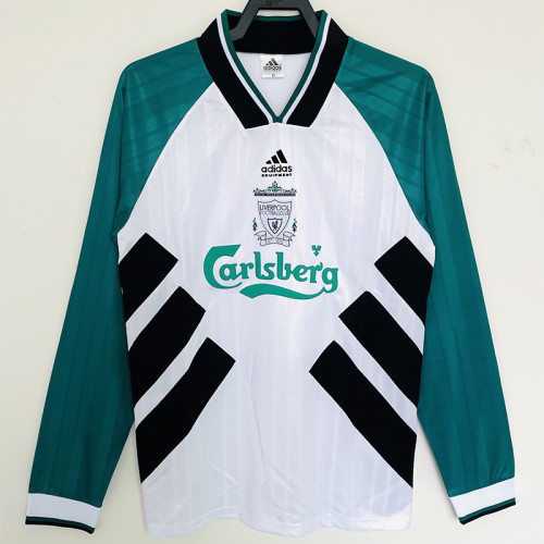 1993-1995 LIV Away Long Sleeve Retro Soccer Jersey (长袖)