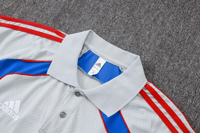 2025-26 Bayern Grey Polo Tracksuit #C2547