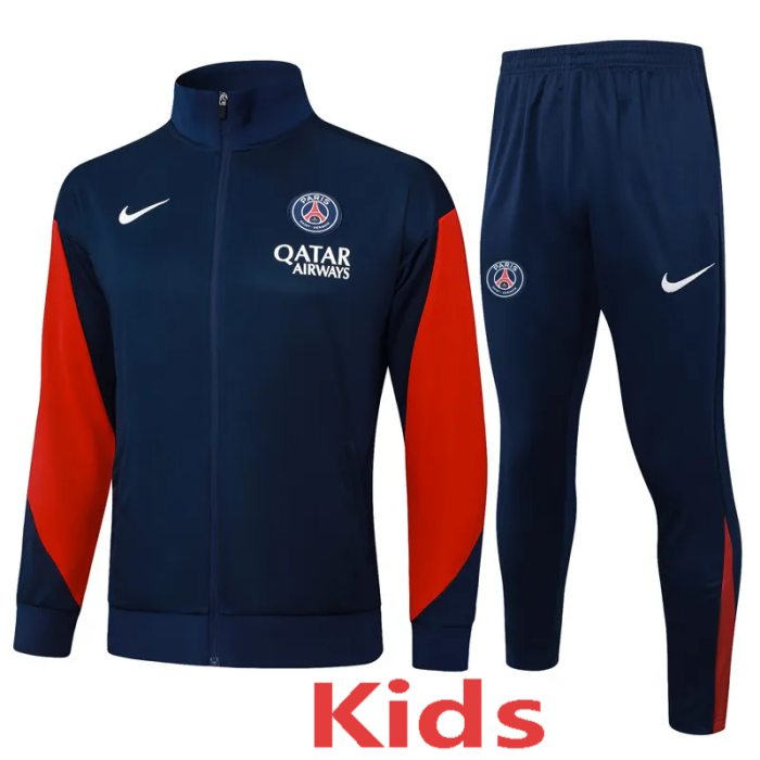2025-26 PSG Royal blue Kids Jacket Tracksuit #E2566(童装）