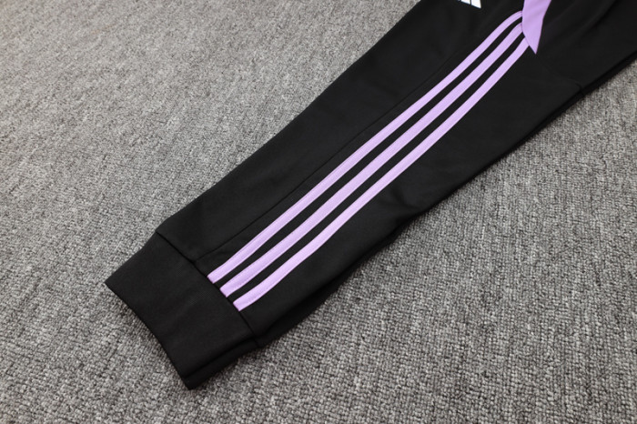 24-25 Germany White Hoodie Half Pull Tracksuit #F595半拉连帽