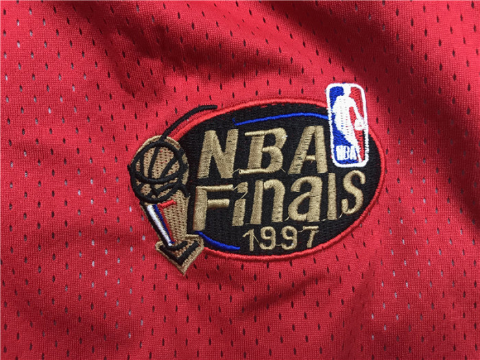 BULLS JAZZ Red White City Edition Top Quality NBA Pocket Pants #公牛拼爵士