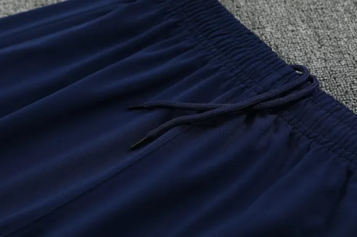 2025-26 PSG Fancy blue Half Pull Tracksuit (半拉链)