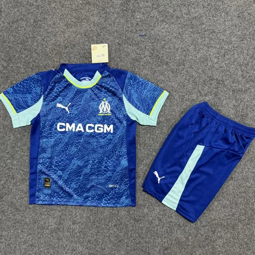 2025-26 Marseille Third Kids Soccer Jersey