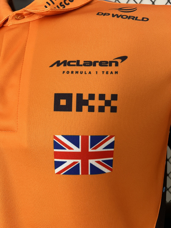 2024 McLaren #4 Polo Yellow Black Racing Suit (有领)