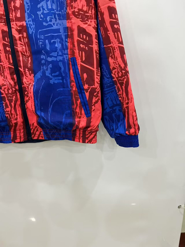 25-26 BAR Red Blue & Blue Double Sided Windbreaker (双面风衣)