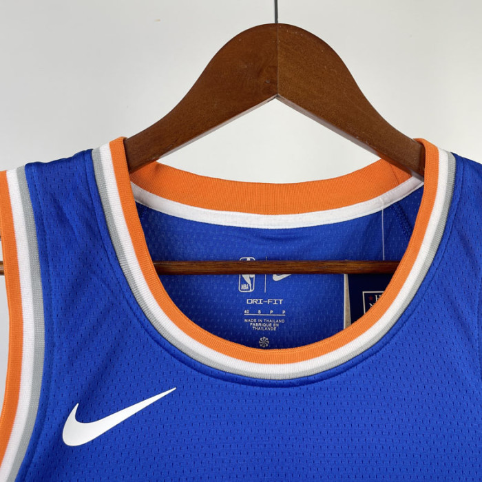 22-23 KNICKS RANDLE #30 Blue Top Quality Hot Pressing NBA Jersey