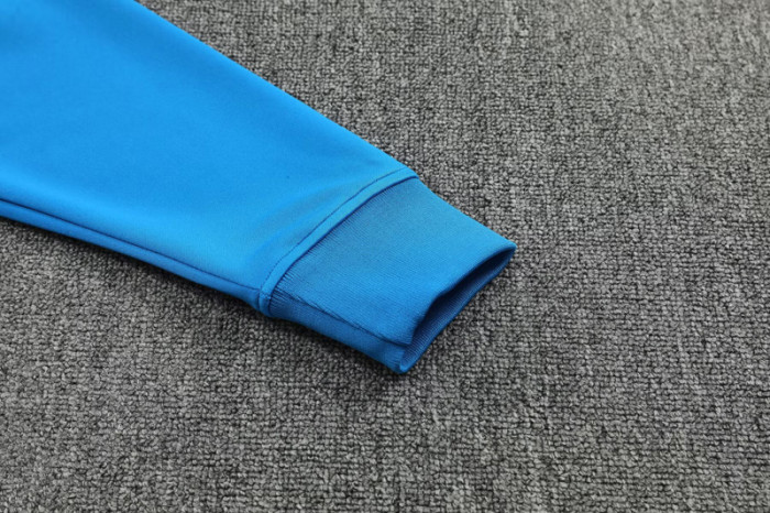 2025-26 Marseille Fancy blue Jacket Tracksuit