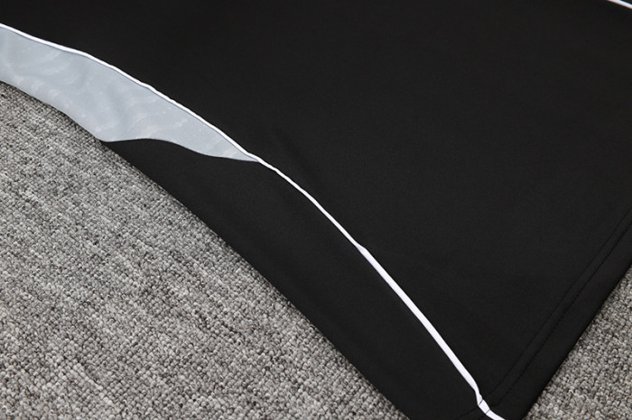 2025 AD Black Half Pull Tracksuit (半拉链)