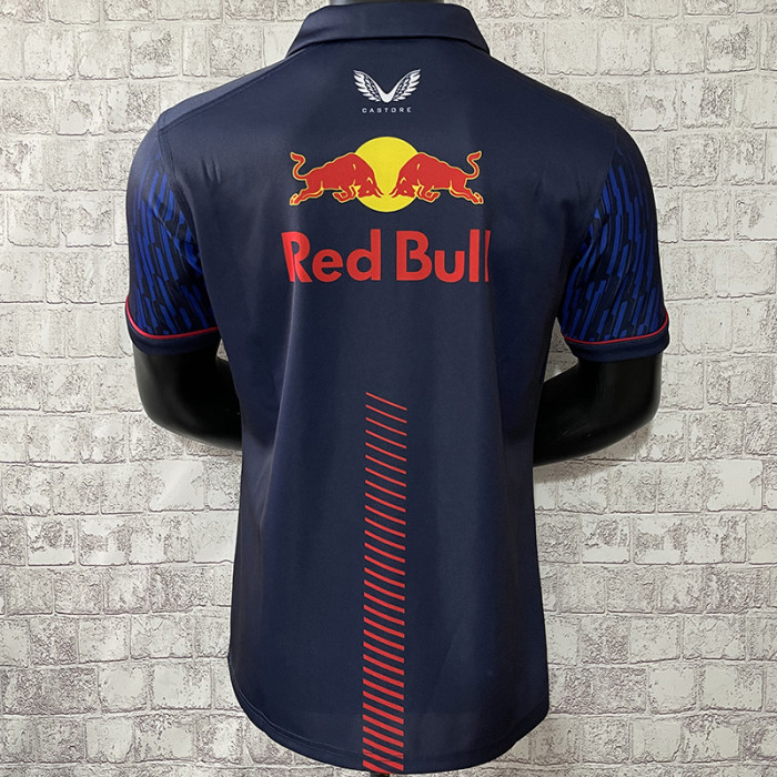 2023 F1 Red Bull #11 Royal Blue Polo Red Racing Suit(有领11号)