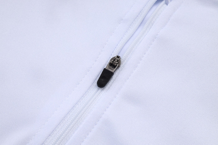 2025-26 RMA White Half Pull Tracksuit (半拉链）