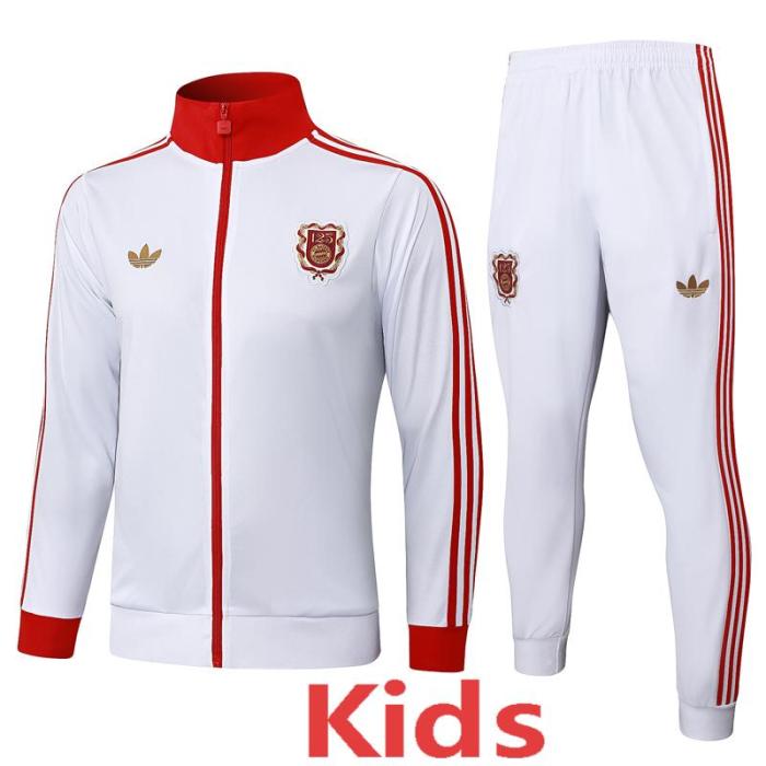 2025-26 Bayern White Kids Jacket Tracksuit #E2525(童装)