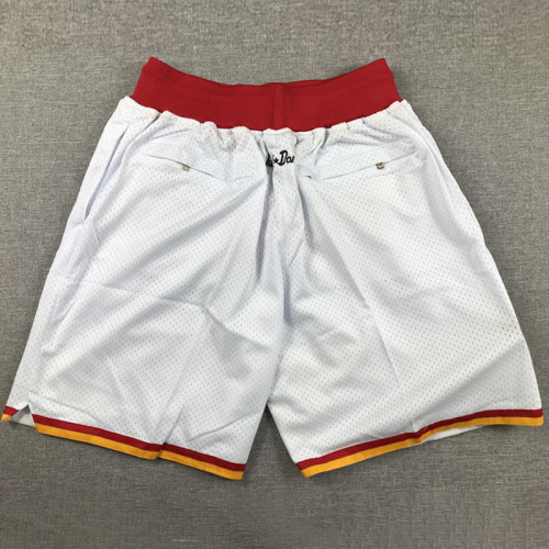 Rockets White City Edition Top Quality NBA Pocket Pants * 火箭队