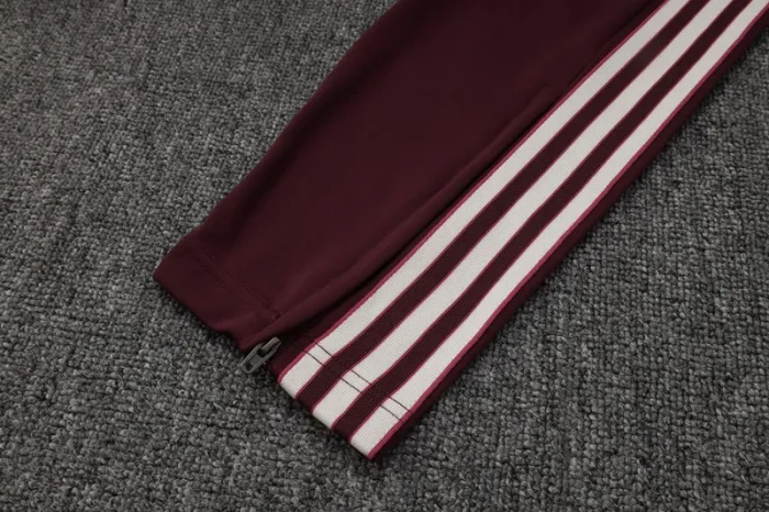 2025-26 Bayern Deep Red Kids Half Pull Tracksuit#E2515(童装)(半拉链)