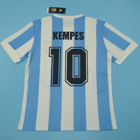 1978 Argentina Home Retro Soccer Jersey