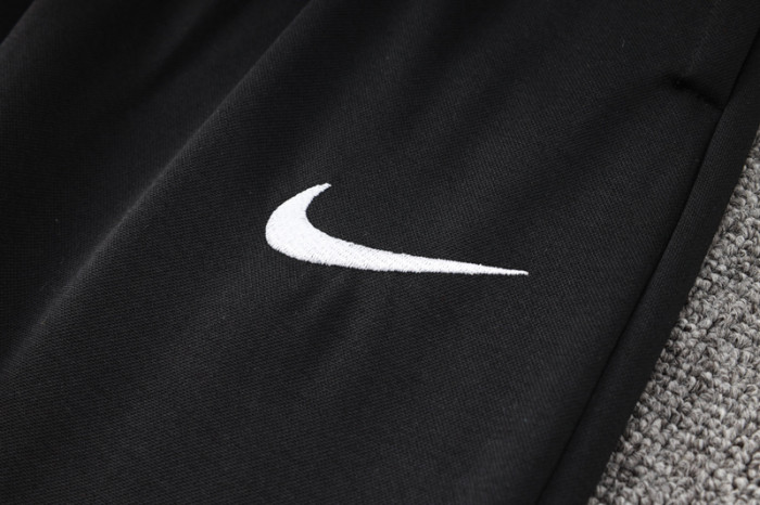 24-25 BAR Black Hoodie Half Pull Tracksuit #F562半拉连帽