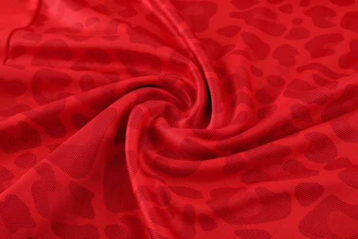 2024 AD Red Half Pull Tracksuit #AB08 (半拉链)
