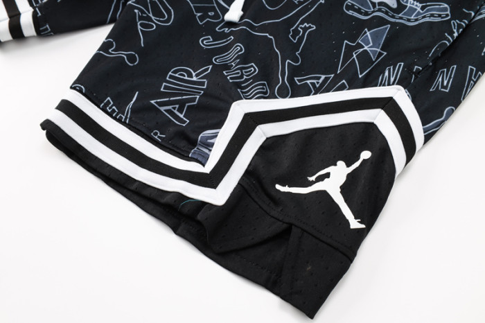 C2441 Jordan Black Casual Short Pants