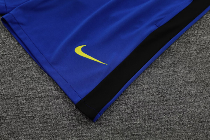 24-25 INT Blue-Black Tank top and shorts suit (条纹)
