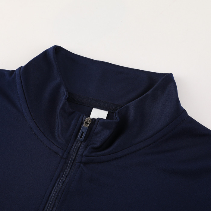2024 AD Royal Blue Half Pull Tracksuit #AB06 (半拉链)