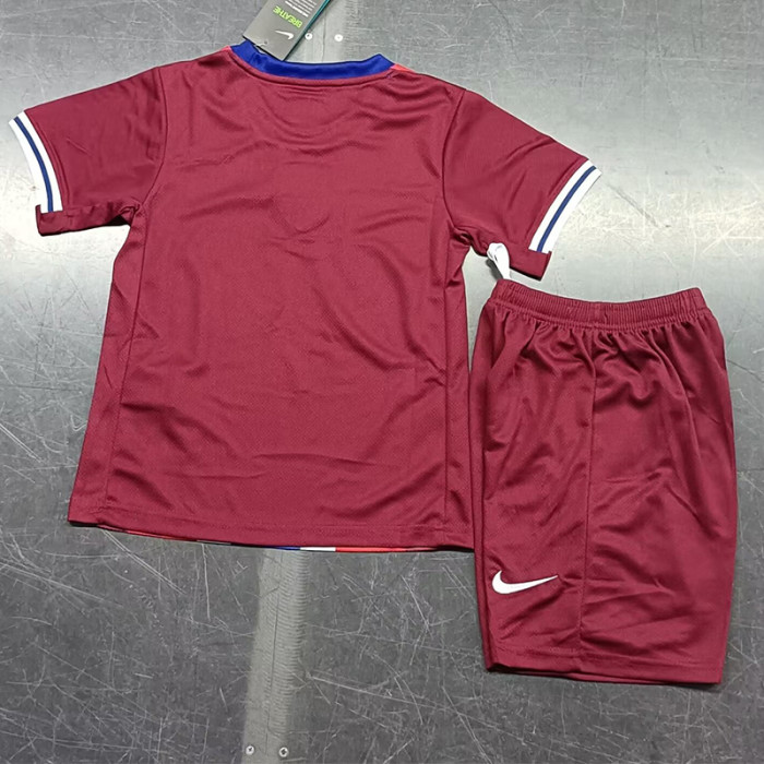 24-25 Norway Home Kids Soccer Jersey