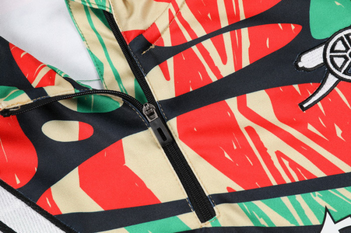 24-25 ARS Green red Half Pull Tracksuit (半拉链)(涂鸦)