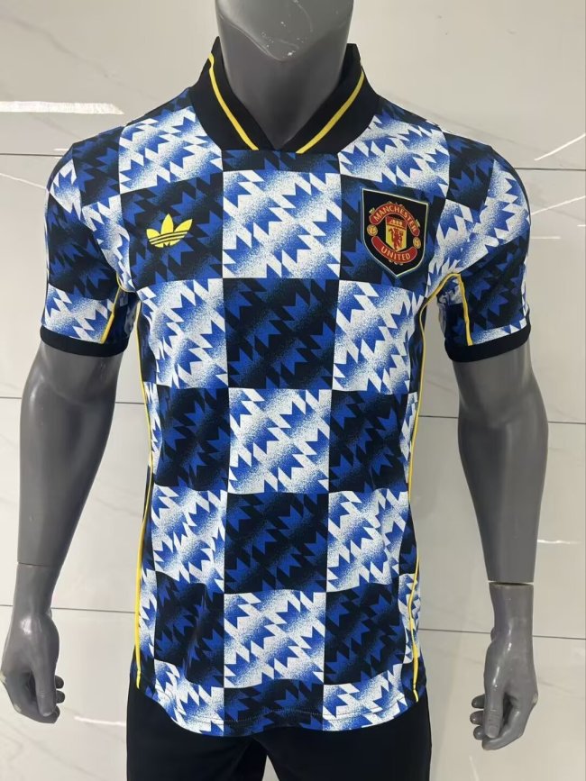 2026 Manchester United checkered retro style special edition jersey
