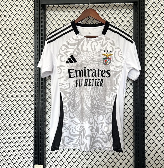 24-25 Benfica league name white jersey