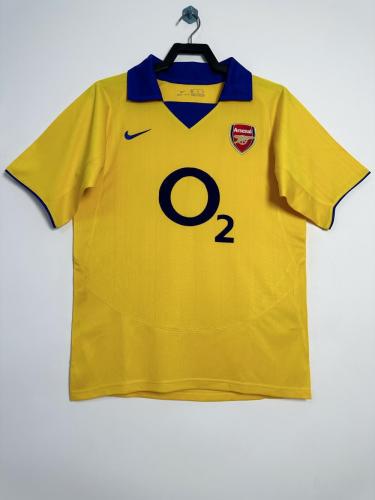 2003-04 Arsenal away yellow jersey