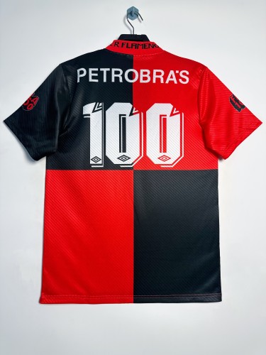1995 Flamengo home centenary edition jersey