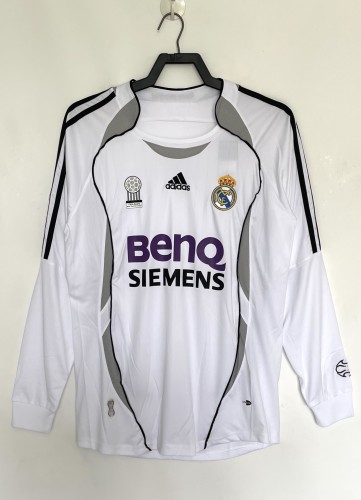 2006-07 Real Madrid home long sleeved jersey