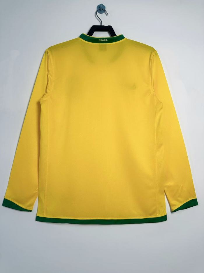2006 Brazil home long sleeved jersey