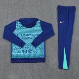 24-25 Brazil Blue Hoodie Tracksuit (卫衣套装)