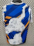 2025-26 Real Madrid  Blue Orange Special Edition Fans Training Shirts