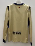 2025-26  Barcelona Away Long Sleeve Soccer Jersey (长袖)