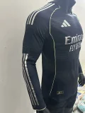 2025-26 Real Madrid  Away Long Sleeve Player Version Soccer Jersey (长袖球员)