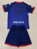 24-25 La Coruna Away Kids Soccer Jersey