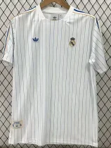 2025-26 Real Madrid  White Casual Edition Fans Training Shirts