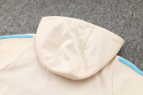24-25 Argentina Beige Hoodie Half Pull Tracksuit #F592半拉连帽