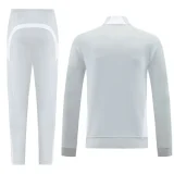 2025-26 Real Madrid Light gray Jacket Tracksuit #07