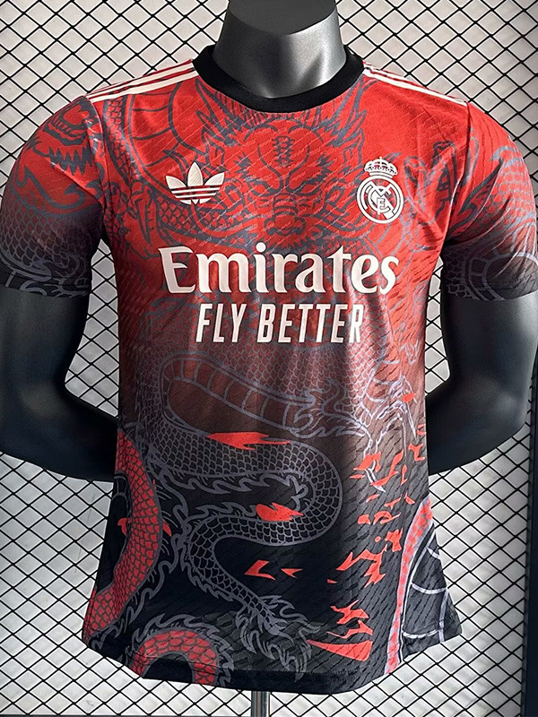 24-25 RMA Pink Red Special Edition Player Version Soccer Jersey *粉黑