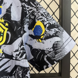 24-25 Brazil Black Grey Special Edition Kids Soccer Jersey *耶稣灰黑